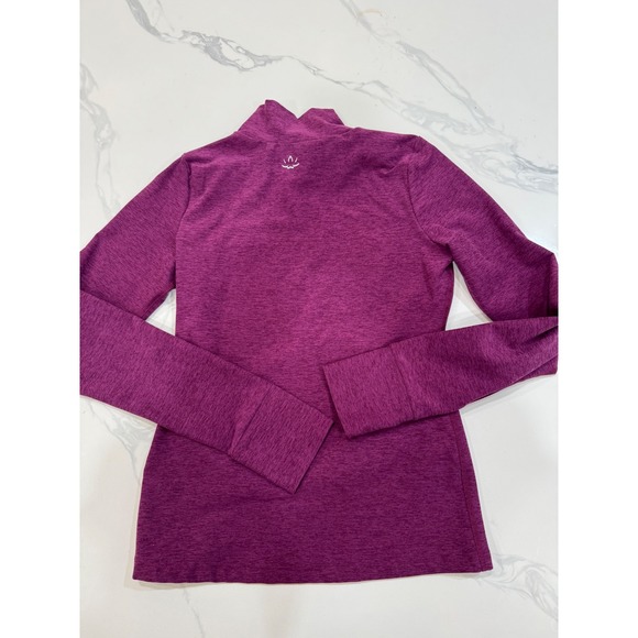 Beyond Yoga Spacedye Captivating Turtleneck Top - Aubergine Beet Size S - Picture 5 of 7